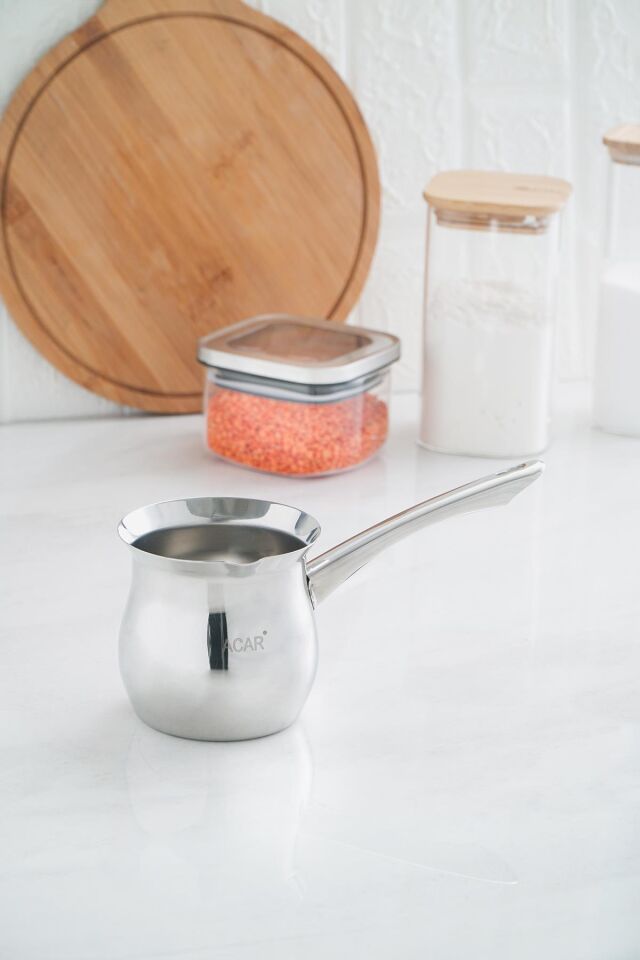 Güveç Çelik Saplı Cezve - 500 ml