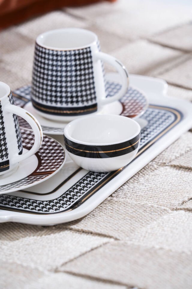 Renzo 2 Kişilik Tepsili Kahve Fincan Takımı - 100 ml