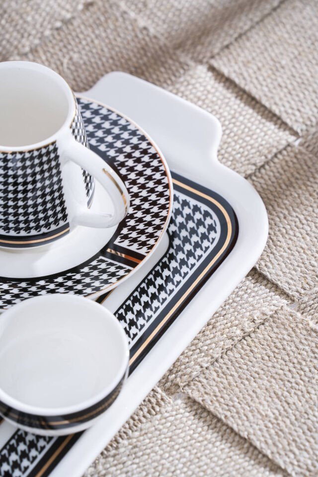 Renzo 2 Kişilik Tepsili Kahve Fincan Takımı - 100 ml