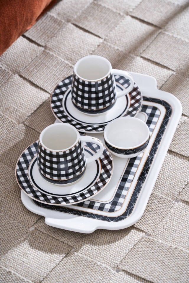 Almond 2 Kişilik Tepsili Kahve Fincan Takımı - 100 ml