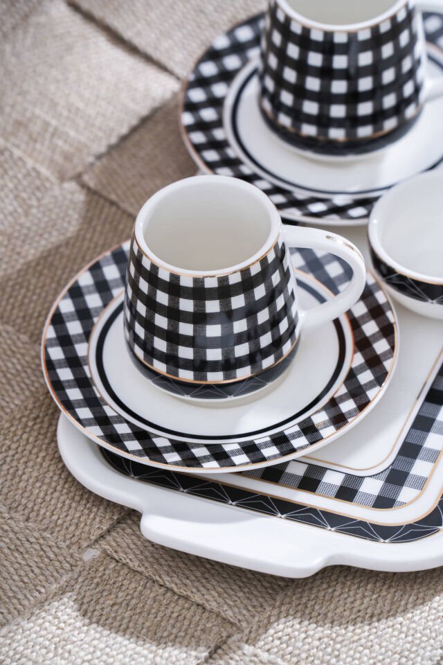 Almond 2 Kişilik Tepsili Kahve Fincan Takımı - 100 ml