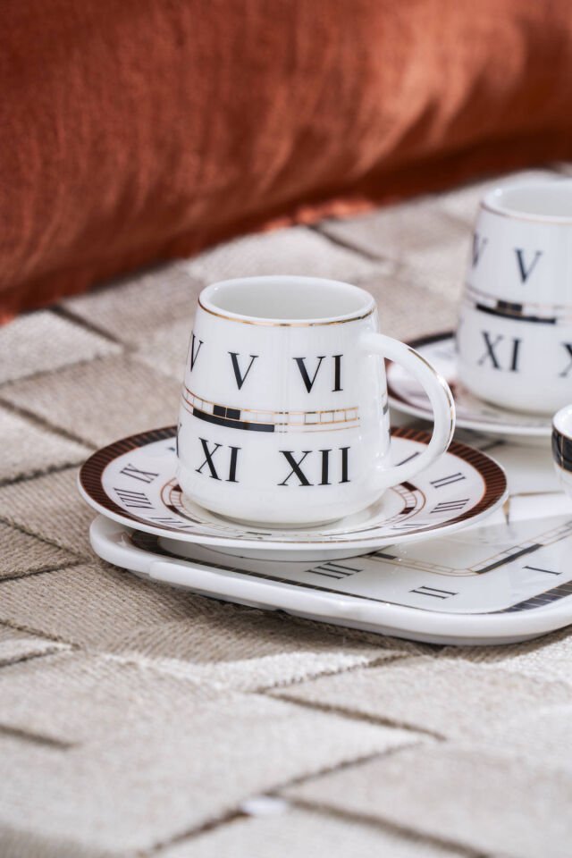 Timeless 2 Kişilik Tepsili Kahve Fincan Takımı - 100 ml