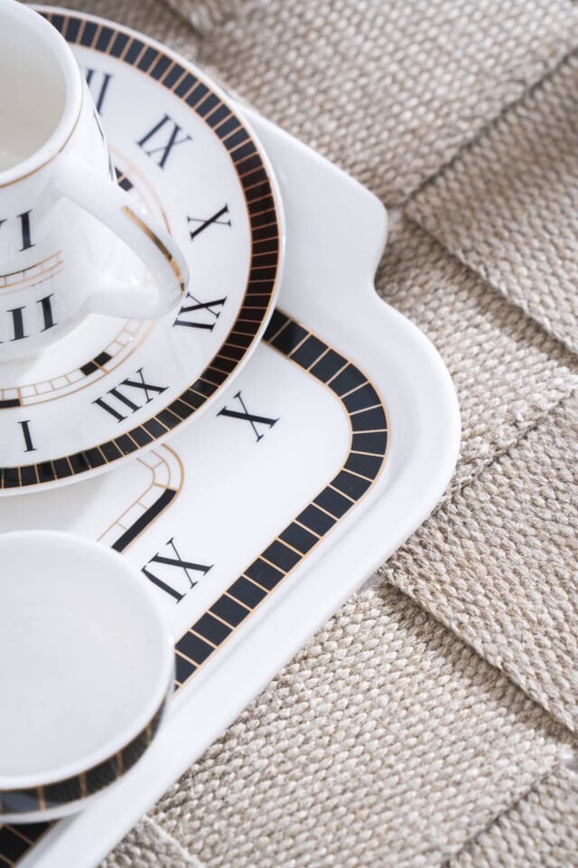 Timeless 2 Kişilik Tepsili Kahve Fincan Takımı - 100 ml