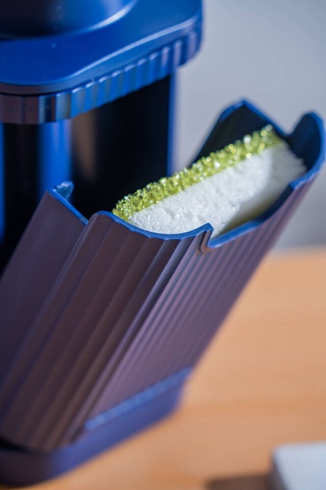 Snoppy Sünger Hazneli Sıvı Sabunluk Lacivert - 19 cm