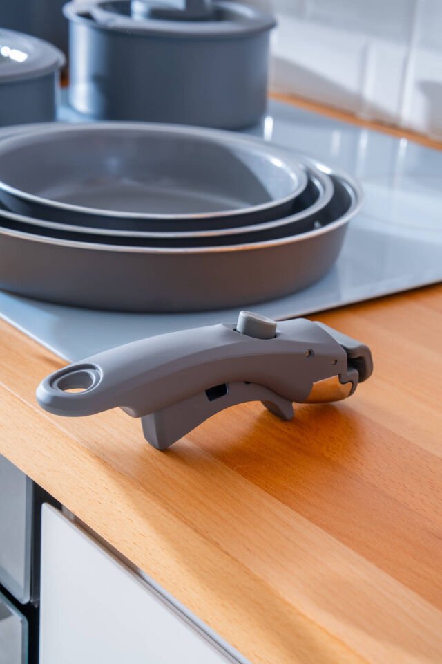 BioGrey 13 Parça İndüksiyon Uyumlu Tencere & Tava Seti