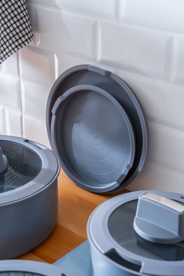 BioGrey 13 Parça İndüksiyon Uyumlu Tencere & Tava Seti