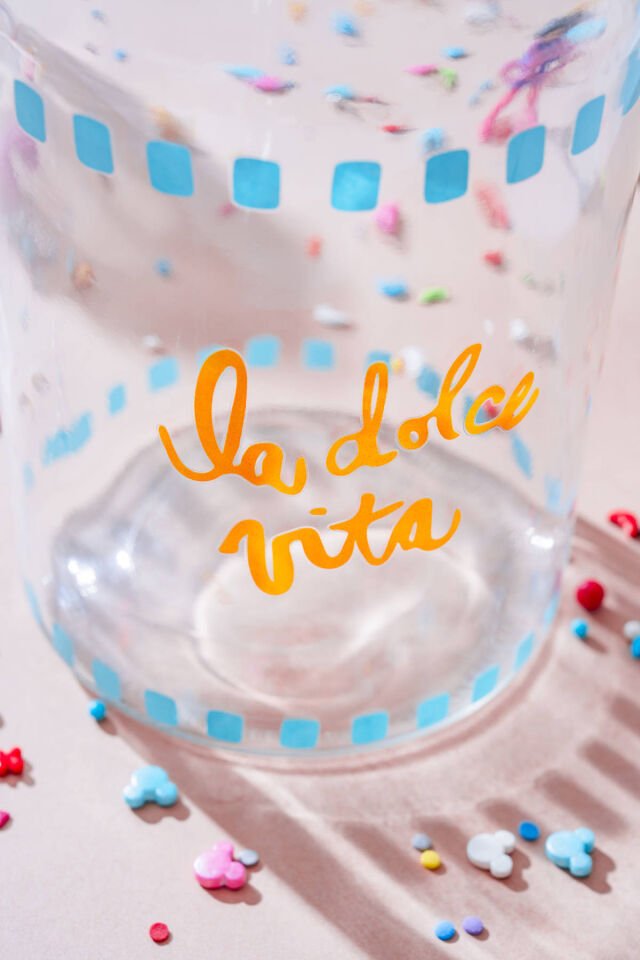 Vicenza Renkli Cam Kavanoz - 4 L