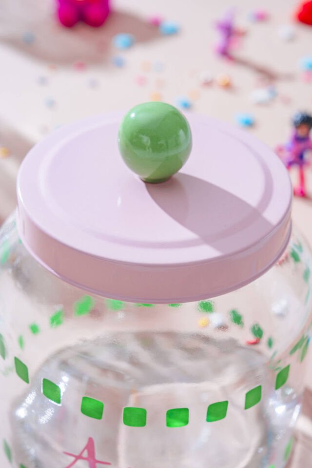 Vicenza Renkli Cam Kavanoz - 2,2 L