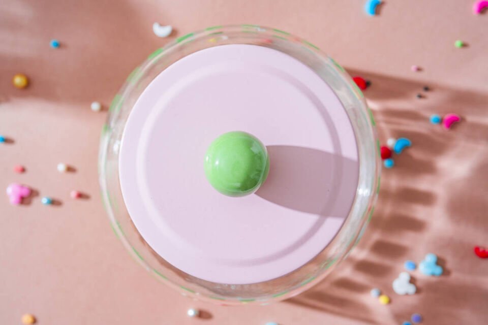 Vicenza Renkli Cam Kavanoz - 2,2 L