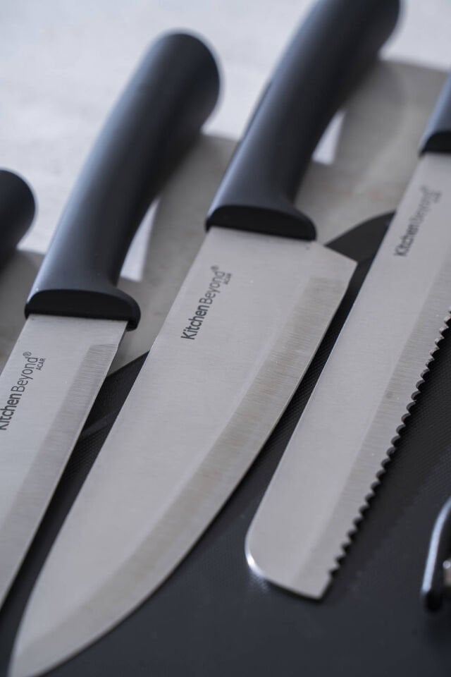 Cooper 8 Parça Standlı Kesme Tahtası Ve Bıçak Seti