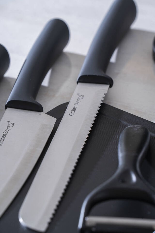 Cooper 8 Parça Standlı Kesme Tahtası Ve Bıçak Seti