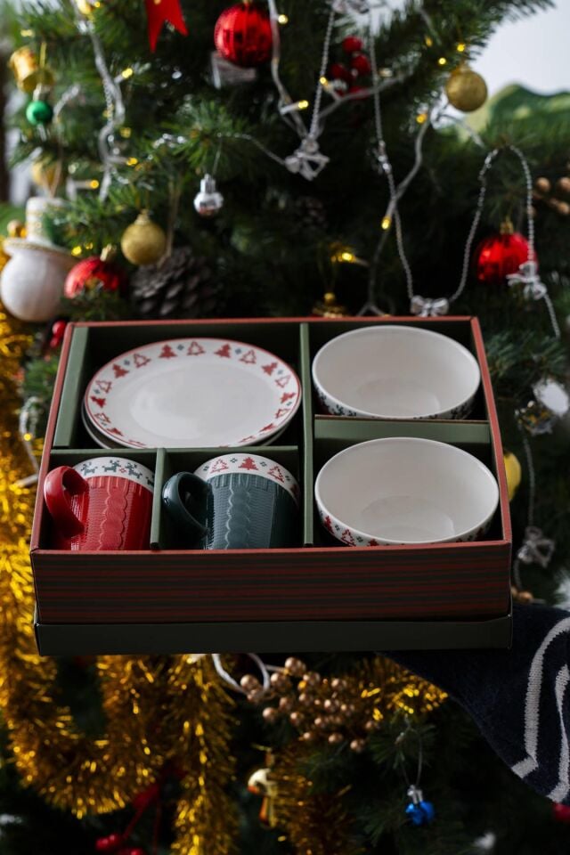 Santa 2 Kişilik 6 Parça Kupa-Kase Seti