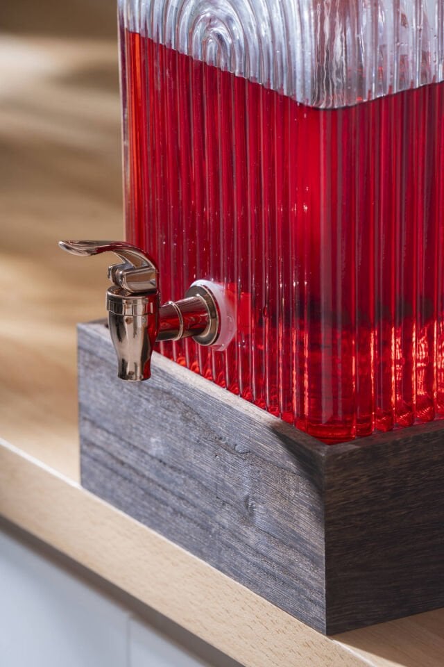 Dominic Ahşap Standlı Cam Sebil - 6 lt