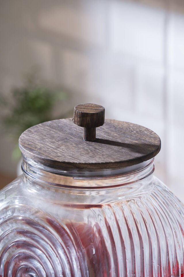 Dominic Ahşap Standlı Cam Sebil - 6 lt