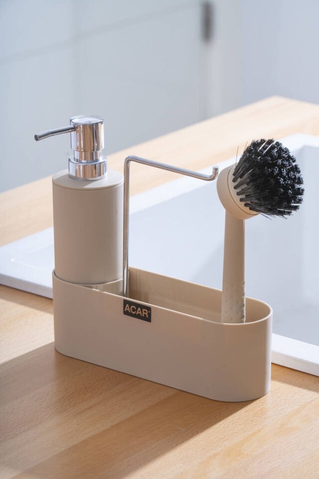 Astoria Akrilik Fırçalı Sıvı Sabunluk Seti