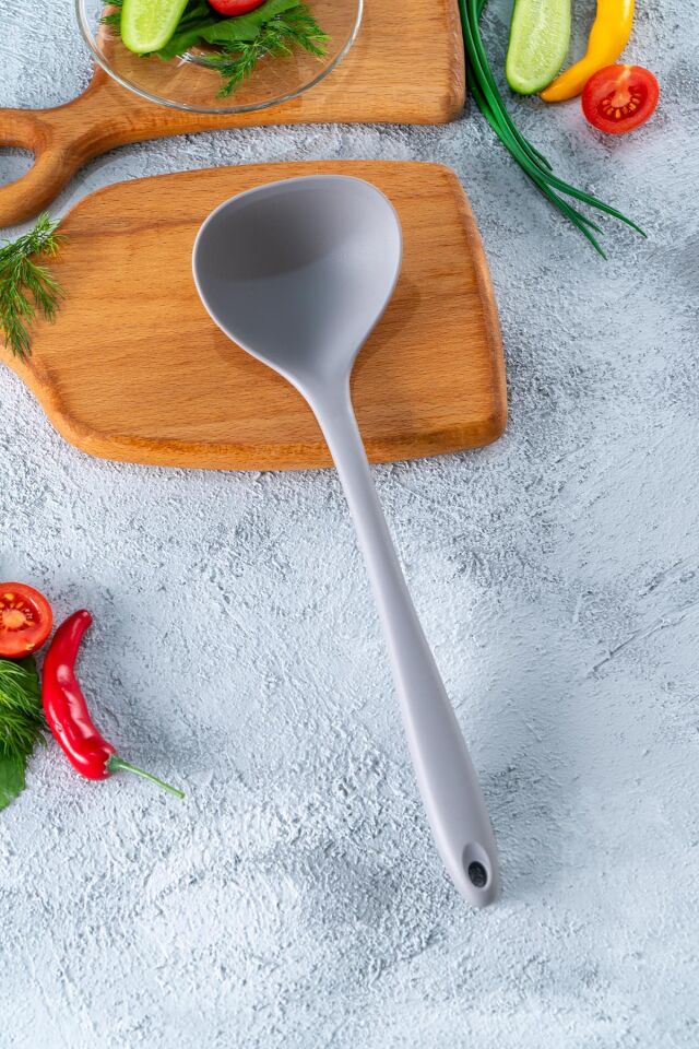 Sweet Silikon Kepçe - 30cm Gri