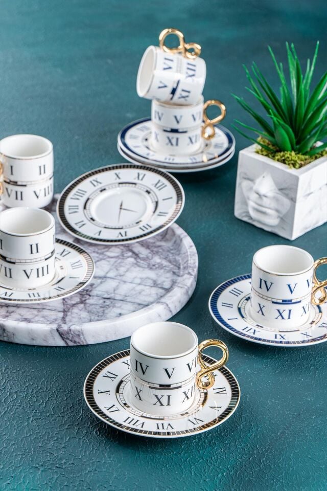 Timeless 6 Kişilik Kahve Fincanı Takımı - 90 ml