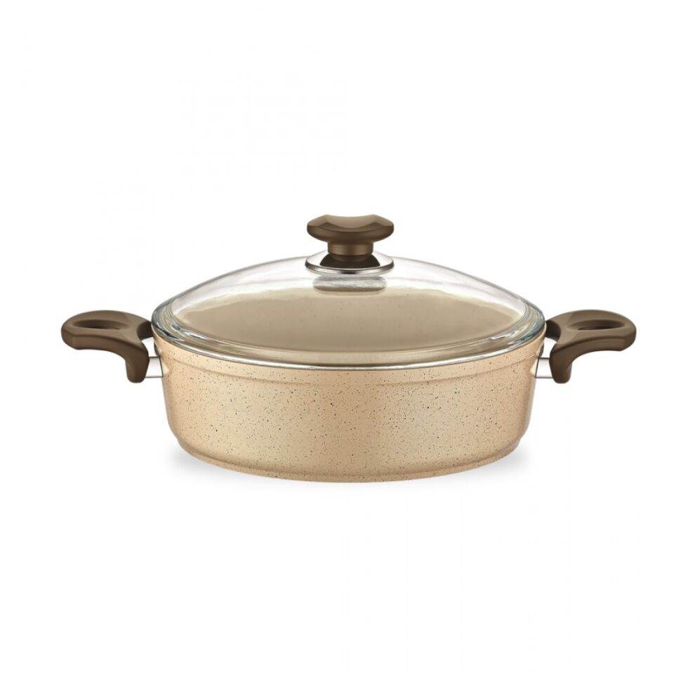 Gülsan Safran Granit 28 cm Basık Tencere