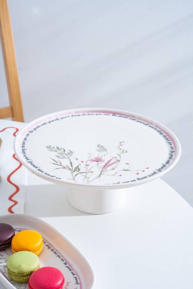 ACAR Laila Ayaklı Sunum Tabağı - 26 cm