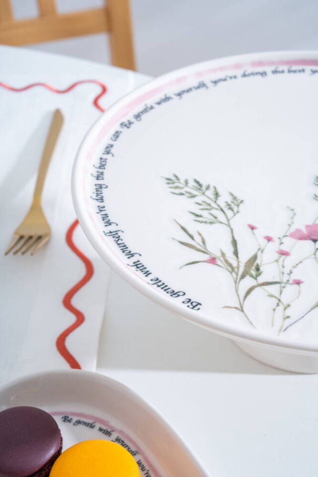 ACAR Laila Ayaklı Sunum Tabağı - 26 cm