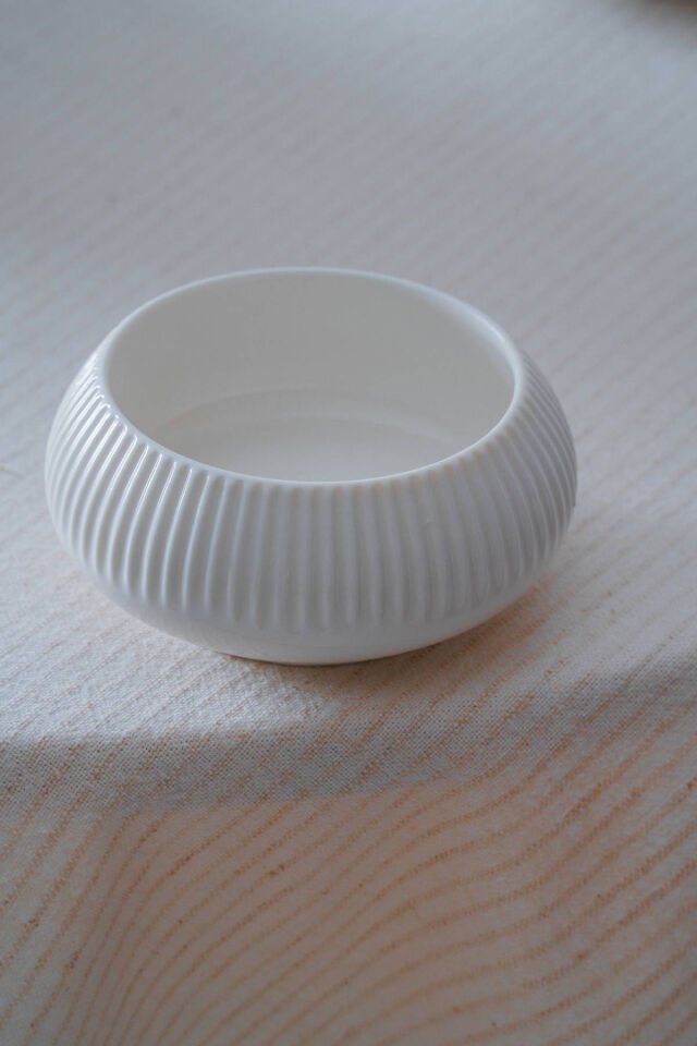 ACAR Bianco Perla Porselen Yuvarlak Kase - 8 cm