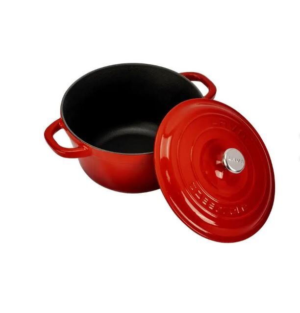 Lava Döküm Yuvarlak Tencere Döküm Demir Kapak Çap(Ø)22cm